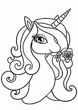 Unicorn Coloring Pages Baby Cute Printable Rose Horse Super Color Printables Delightful High Adult Cartoon Category Quality Choose Board Animal sketch template