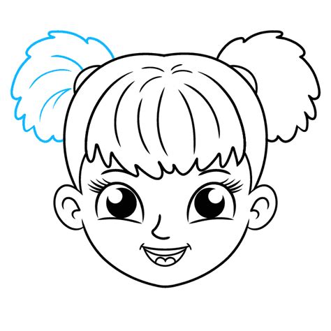 draw  girl face  easy drawing tutorial