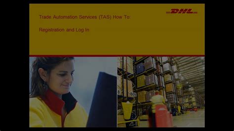 dhl trade automation services   register  login youtube
