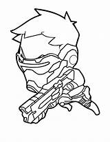 Overwatch Coloring Pages Lineart sketch template