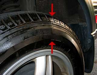 sidewall indentations undulations protrusions tire rack