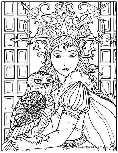beautiful coloring pages whimsical publishing illustration