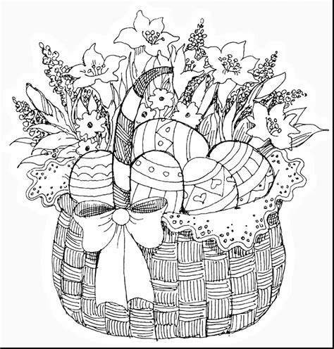 colouring pages easter baskets  svg png eps dxf file
