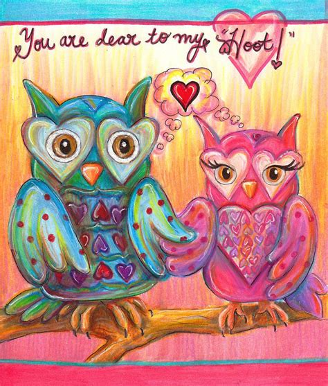 owl valentines card  misscosettepontmercy  deviantart owls