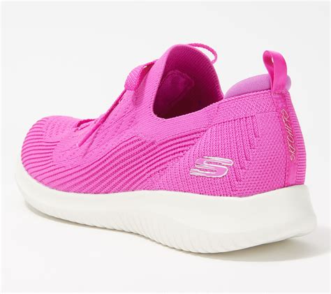 skechers ultra flex washable knit slip  sneaker pop sensation qvccom