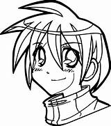 Boy Face Drawing Manga Getdrawings sketch template
