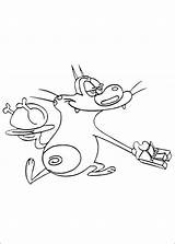 Oggy Cockroaches Coloring Pages Fun Kids sketch template