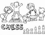 Ajedrez Chess Coloring Para Colorear Playing Pages Dibujo Children Pieces Book Clipart Kids Printable Clip Openclipart Games Public Ninos Domain sketch template