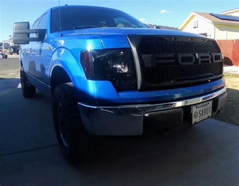 12 f150 5 0 just installed the grille headlighs and raptor wheels w