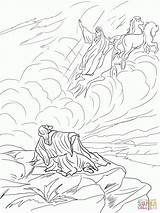 Coloring Chariot Elijah Fire Popular sketch template