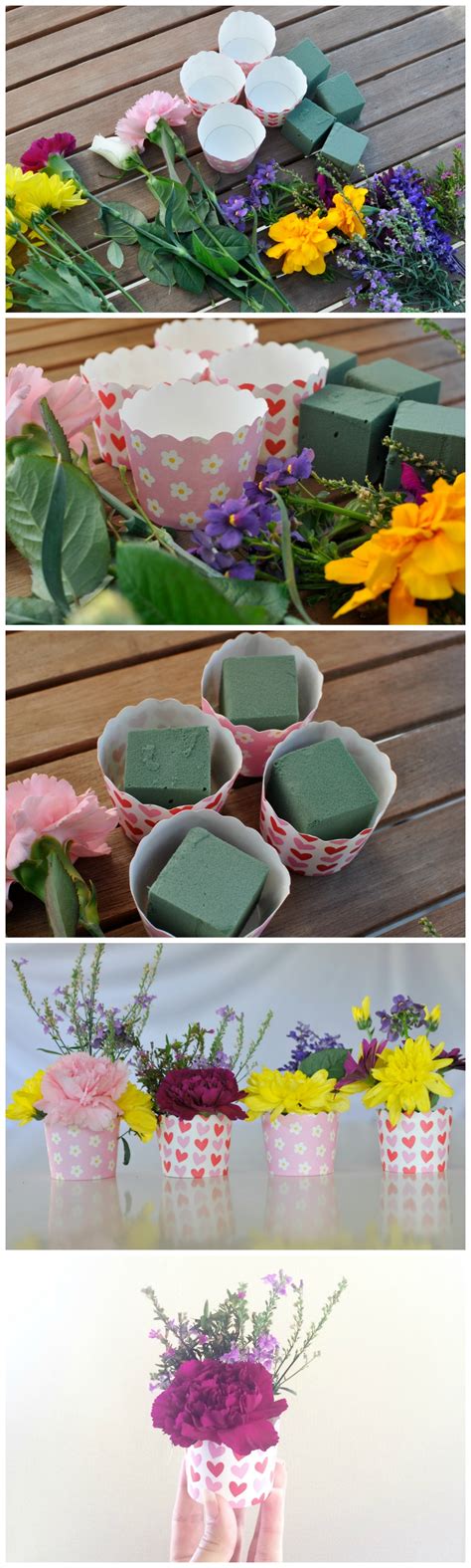 Mother’s Day Cupcake Case Flower Arrangement Be A Fun Mum