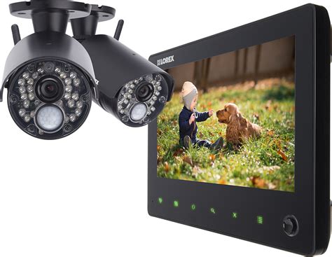 buy lorex  channel  camera outdoor wireless p dvr surveillance system black lwh