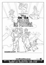 Disney Ice Activity Printable Sheets Colouring Awesome Tickets Spectacular Spirit sketch template