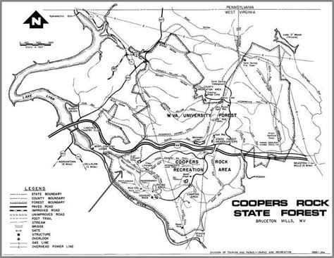 31 Coopers Rock Trail Map Maps Database Source
