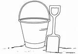 Bucket Shovel Coloring Beach Pages Summer Outline Color Coloringpage Eu Colouring Kids Writing Info Fillers Grade Sheets Filler Stripes Choose sketch template