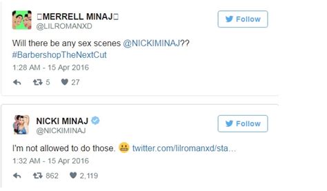 nicki minaj ‘i am not allowed to have sex in movies