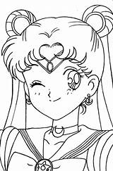 Sailor Sailormoon Matsuri Serena Mandalas Facil Chibi Fondo Tsuki Aprender Minions Personajes sketch template