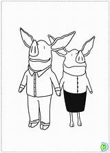 Coloring Pig Olivia Pages Popular sketch template