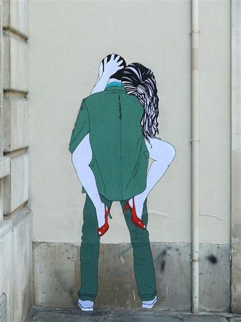 street art of the week 58 les bisous kiss street art