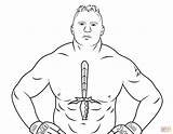 Coloring Styles Aj Wwe Pages Lesnar Brock sketch template