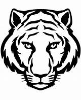 Tiger Coloring Tattoo Simple Print Topcoloringpages Printable Head Tattoos sketch template