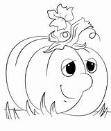Pumpkin Cartoon Coloring Categories Pages sketch template