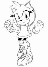 Amy Sonic Coloring Pages Rose Printable Getcolorings Getdrawings Color Colorings sketch template
