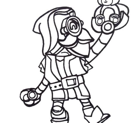 brawl stars coloring pages skin coloring  drawing