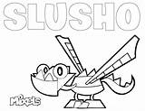 Coloring Pages Mixels Marshmallow Printable Stick Pocoyo Mixel Series Figure Robber August Trade Pumpkin Pie Center Color Nerf Print Slusho sketch template