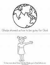 Aylward Book Gutsy Girls Gladys Sheet sketch template