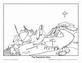 Shepherds Luke Bethlehem Sundayschoolzone sketch template