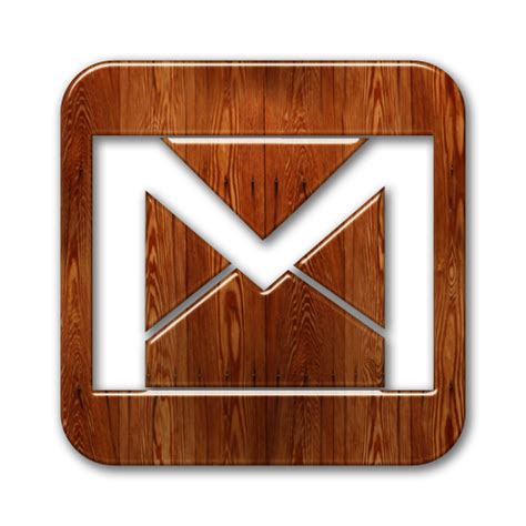 gmail logo square webtreatsetc icons  icons  wood social