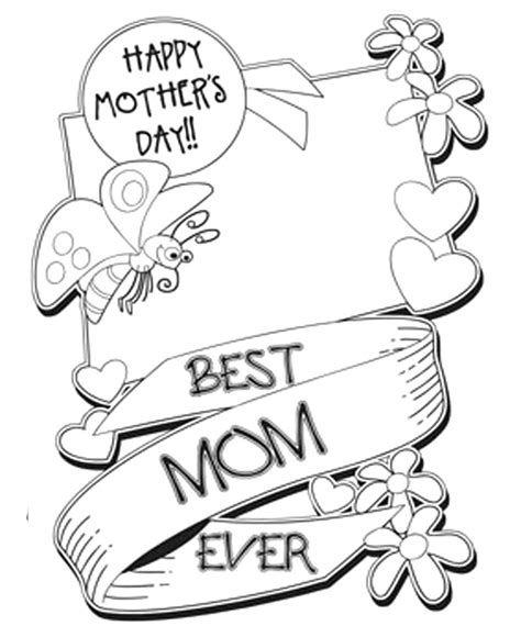 happy mothers day coloring pages   print