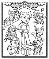 Coloring Christmas Pages Paw Patrol Kids Printable Sheets Chase Colour Printables Print Holiday Birthday Party Ryder Choose Board Parties Great sketch template