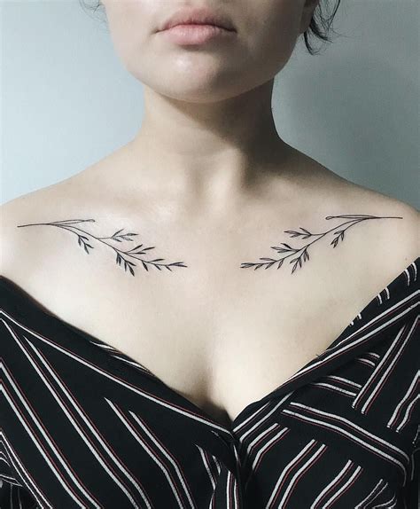 beautiful chest tattoos  women  girly designs piece