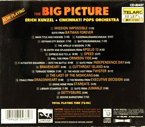 erich kunzel cincinnati pops orchestra the big picture symphonies