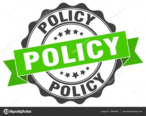 policy stamp sign seal stock vector  aquirb