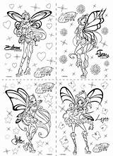 Winx Colorear Flora Wonder Coloriages Leila sketch template