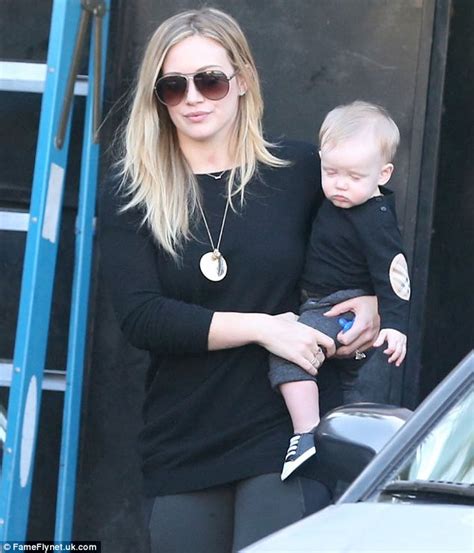 hilary duff and little luca sport matching outfits as star