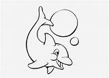 Coloring Dolphin Baby Pages Cartoon Animals sketch template