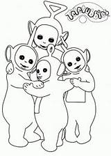 Coloring Teletubbies Pages Print Kids Fans Adult Group sketch template