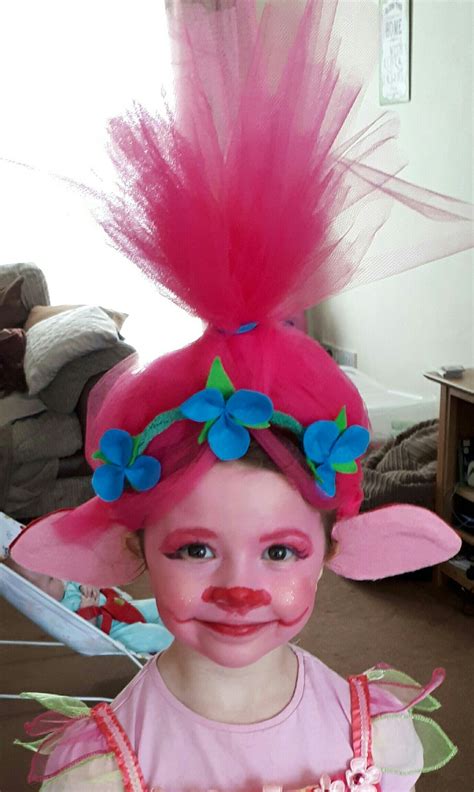 diy princess poppy headband  face paint  ears