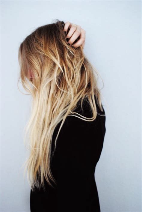 blonde hair hairstyle long messy ombre straight first set on