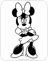 Minnie Mouse Coloring Pages Disneyclips Misc Peeved Crossed Arms sketch template