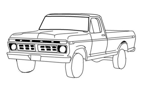 ford truck colouring pages