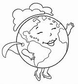 Earth Coloring Pages Mother sketch template