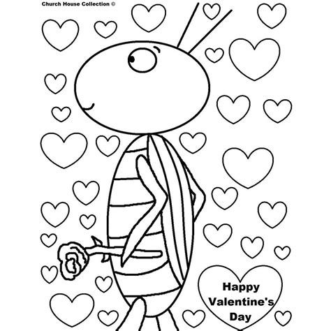 insect valentines day coloring pages xcoloringscom