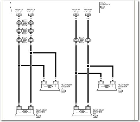 speaker wire diagram   rear speakers