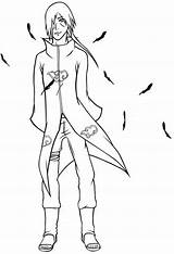 Itachi Uchiha Coloring Pages Naruto Categories Getdrawings Getcolorings Printable sketch template