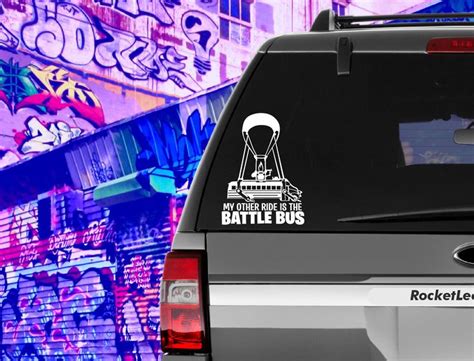 ride   battle bus fortnite decal sticker  shipping